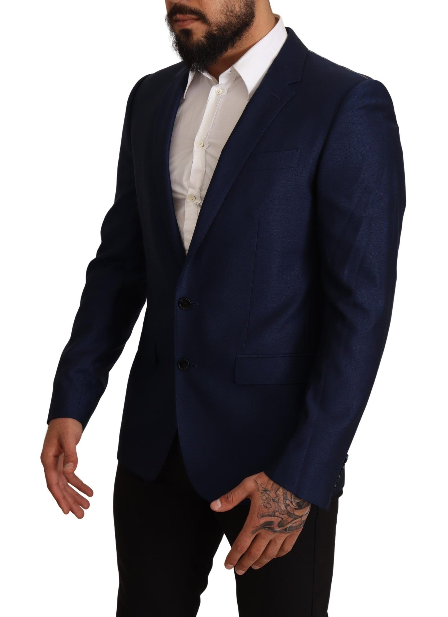 Dolce &amp; Gabbana Marineblaue Slim Fit-Jacke MARTINI Blazer