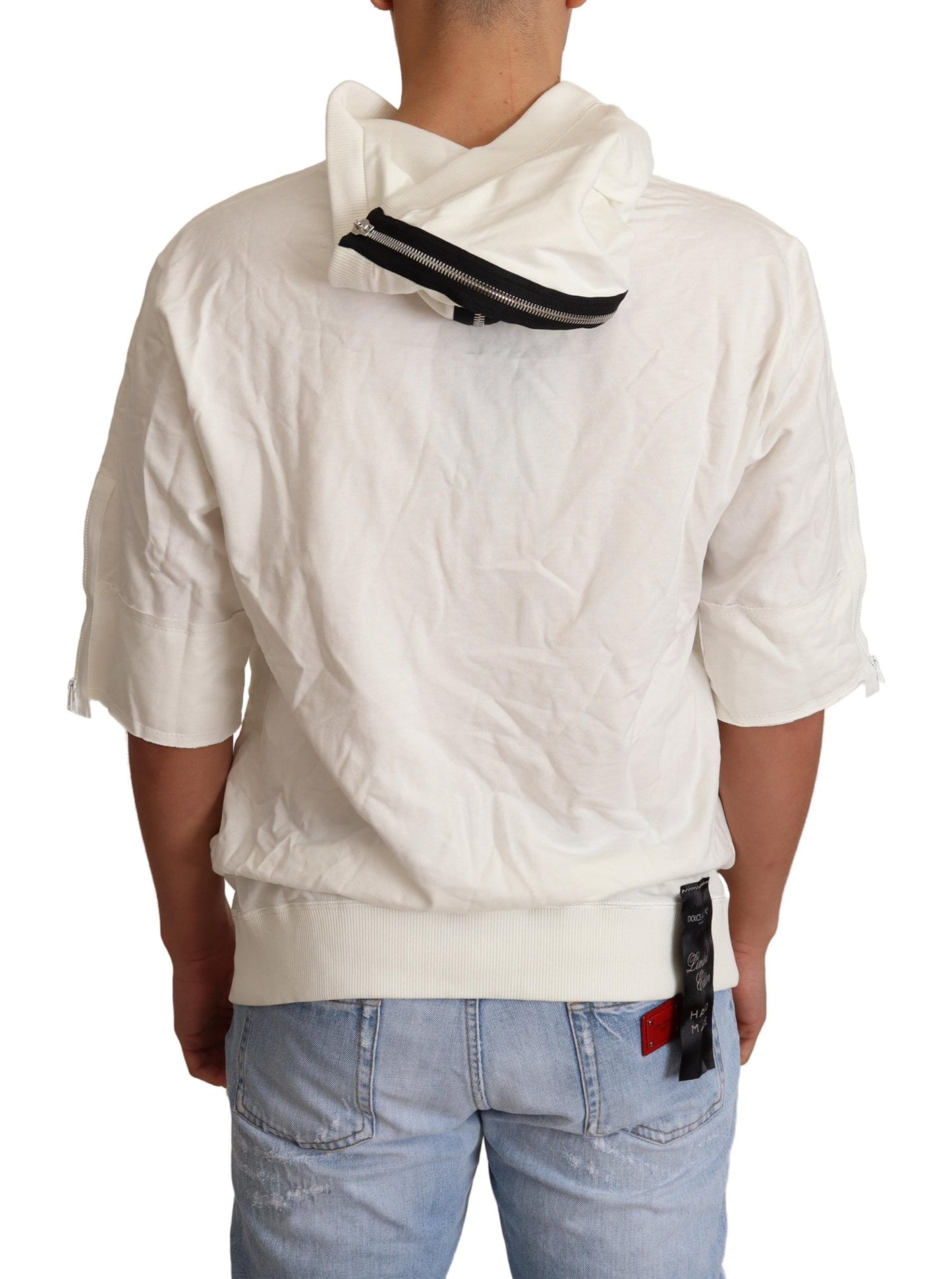 Dolce &amp; Gabbana – Weißer Kapuzenpullover in limitierter Auflage