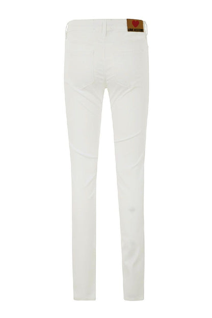 Love Moschino Weiße Baumwolljeans für Damen