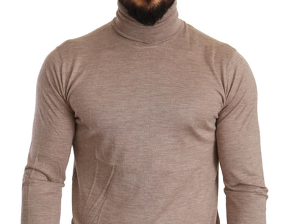 Dolce &amp; Gabbana Beige Kaschmir Rollkragenpullover
