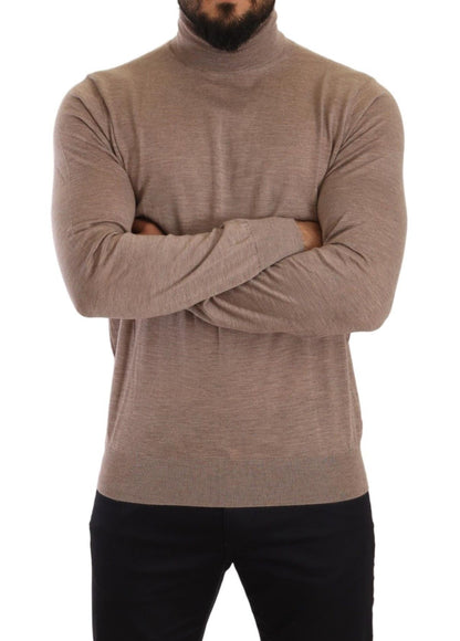 Dolce &amp; Gabbana Brauner Rollkragenpullover aus Kaschmir