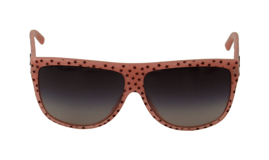 Dolce &amp; Gabbana – Braune Sonnenbrille mit Sternen aus Acetatrahmen für Damen