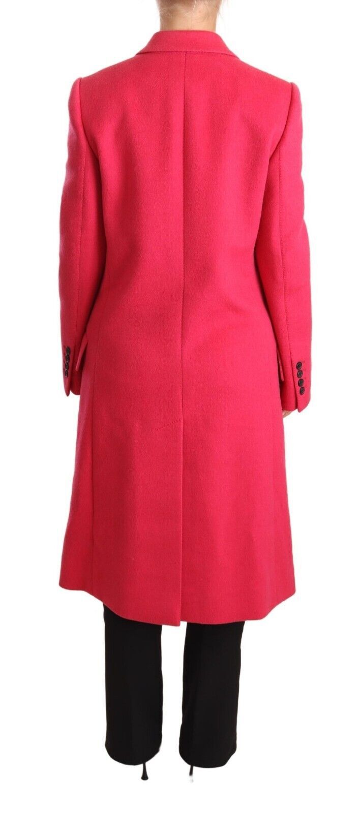 Dolce &amp; Gabbana – Rosafarbene, zweireihige Trenchcoat-Jacke