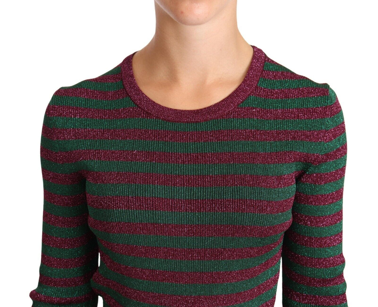 Dolce &amp; Gabbana Pullover mit Rundhalsausschnitt und mehrfarbigen Streifen