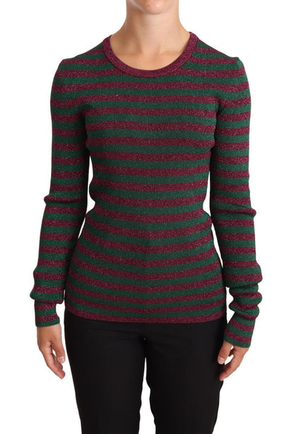 Dolce &amp; Gabbana Pullover mit Rundhalsausschnitt und mehrfarbigen Streifen