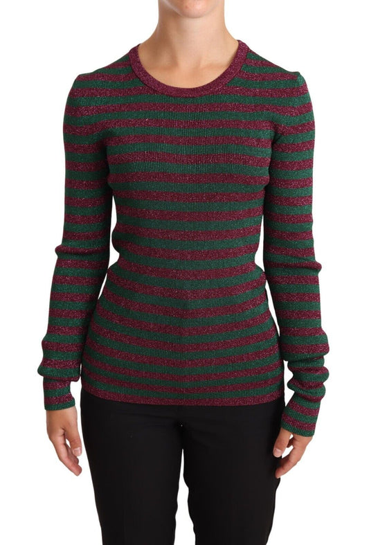 Dolce &amp; Gabbana Pullover mit Rundhalsausschnitt und mehrfarbigen Streifen