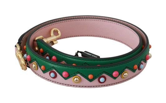 Dolce &amp; Gabbana Schultergurt Leder Rosa Handtasche Zubehör
