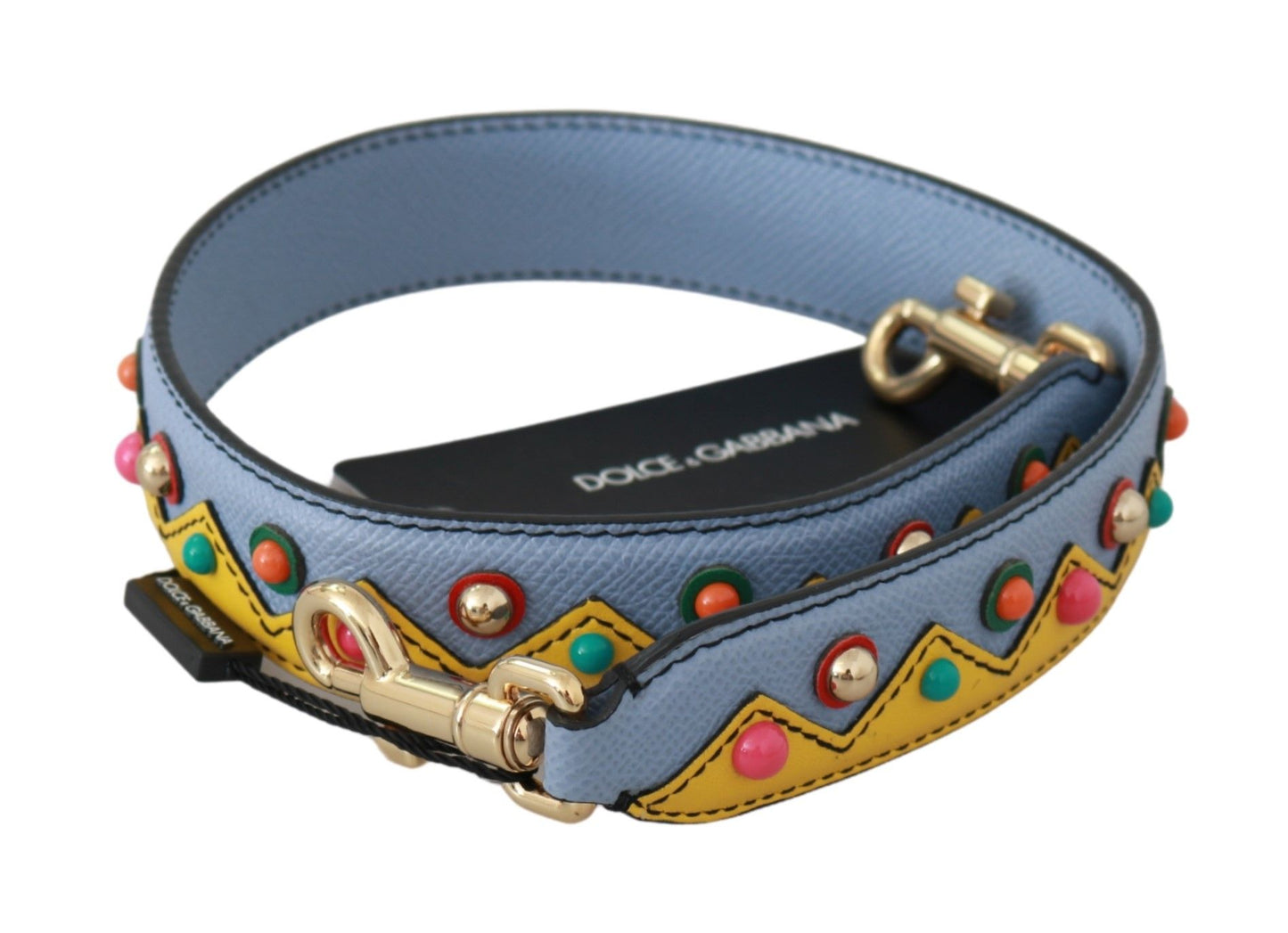 Dolce &amp; Gabbana Blaues Handtaschenzubehör Schultergurt Leder