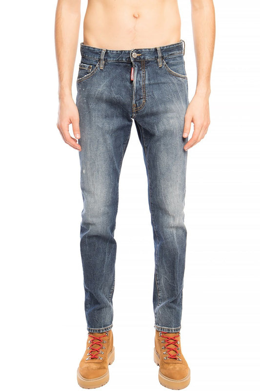 Dsquared² – Marineblaue Distressed-Jeans „Cool Guy Jean“