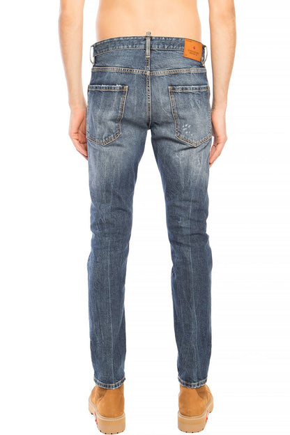 Dsquared² – Marineblaue Distressed-Jeans „Cool Guy Jean“