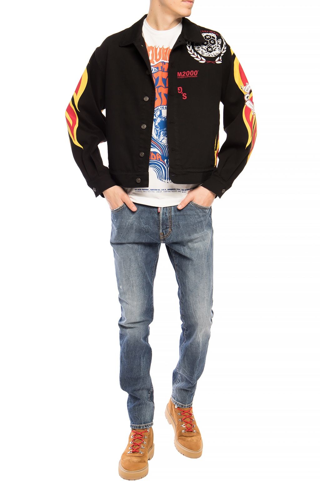 Dsquared² – Marineblaue Distressed-Jeans „Cool Guy Jean“