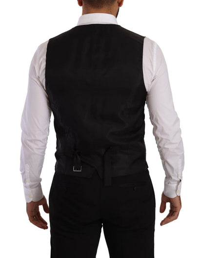 Dolce &amp; Gabbana – Schwarzer, schmal geschnittener, zweiteiliger SICILIA-Blazer
