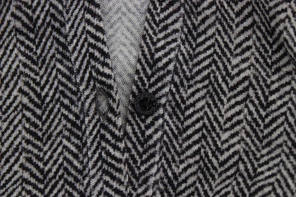 Dolce &amp; Gabbana Schwarz-Weiß-Wolltop-Cardigan