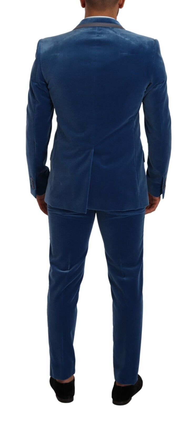 Dolce &amp; Gabbana Blue SICILIA Velvet Slim Fit 2 Piece Suit
