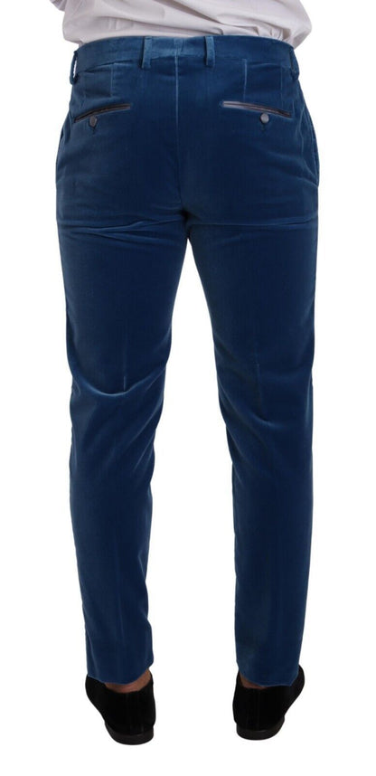Dolce &amp; Gabbana Blue SICILIA Velvet Slim Fit 2 Piece Suit