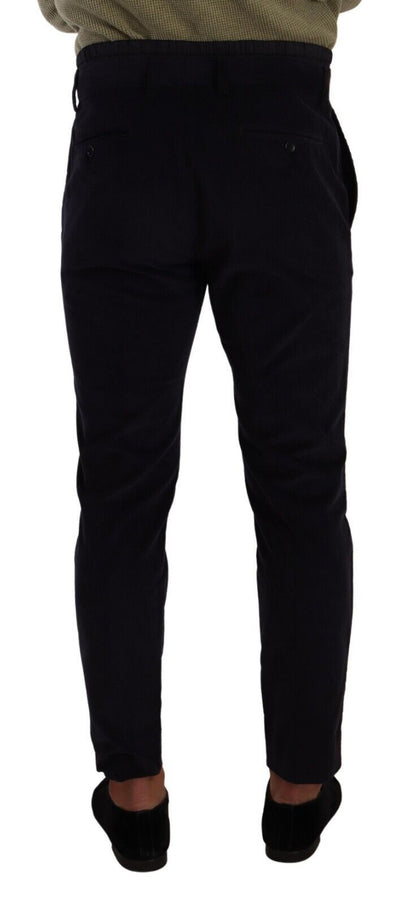 Dolce &amp; Gabbana – Enge Cordhose aus blauer Baumwolle