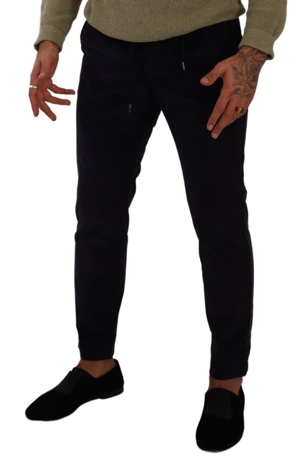 Dolce &amp; Gabbana – Enge Cordhose aus blauer Baumwolle
