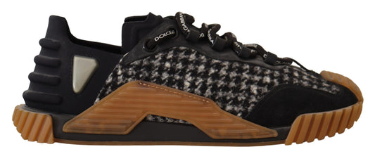 Dolce &amp; Gabbana – NS1 – Schnürsneaker aus Stoff in Schwarz und Weiß
