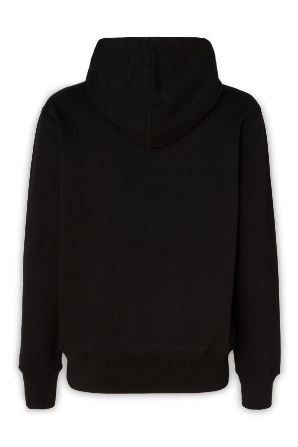 Versace Jeans – Umwerfendes schwarzes Baumwoll-Sweatshirt mit Kapuze