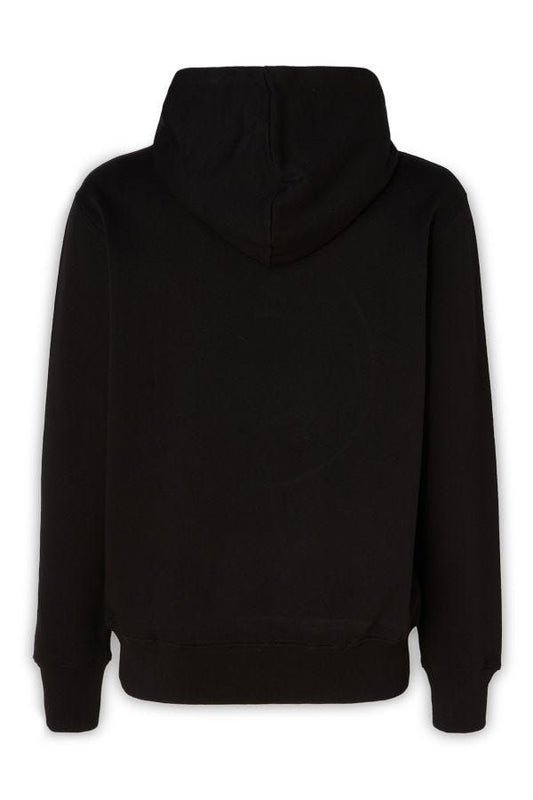Versace Jeans – Umwerfendes schwarzes Baumwoll-Sweatshirt mit Kapuze