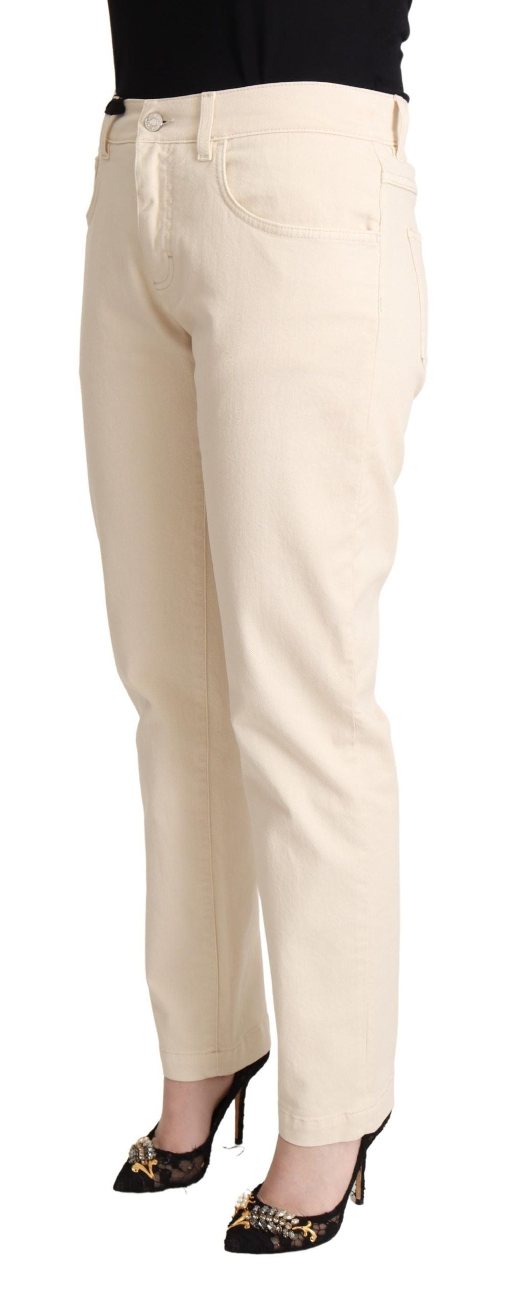 Dolce &amp; Gabbana Weiße Skinny-Jeans aus Baumwolle für Damen
