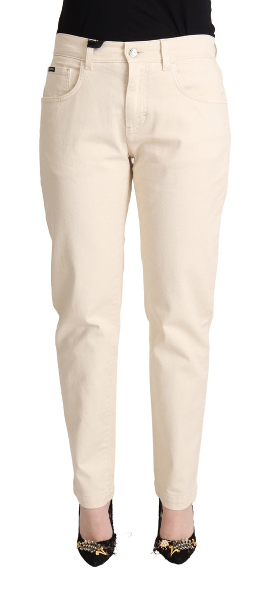 Dolce &amp; Gabbana Weiße Skinny-Jeans aus Baumwolle für Damen