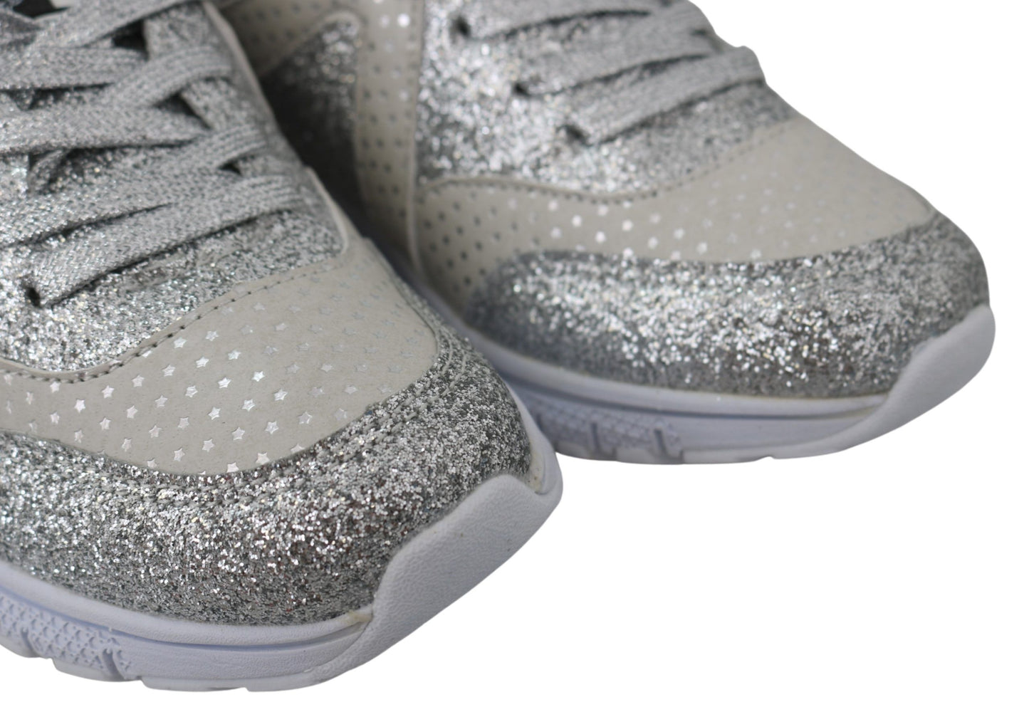 Plein Sport – Schicke, silberne Runner Jasmines-Sneaker