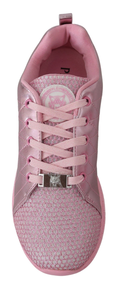 Plein Sport – Schicke, rosafarbene Blush Runner Gisella-Sneaker