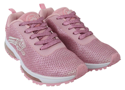 Plein Sport Chic Puderrosa High-Craft-Sneaker