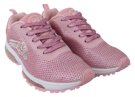 Plein Sport Chic Puderrosa High-Craft-Sneaker