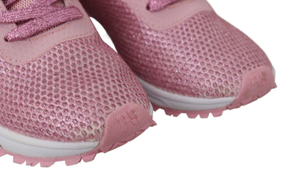 Plein Sport Chic Puderrosa High-Craft-Sneaker