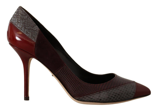 Dolce &amp; Gabbana Multicolor Exotic Leather Heels Pumps Schuhe