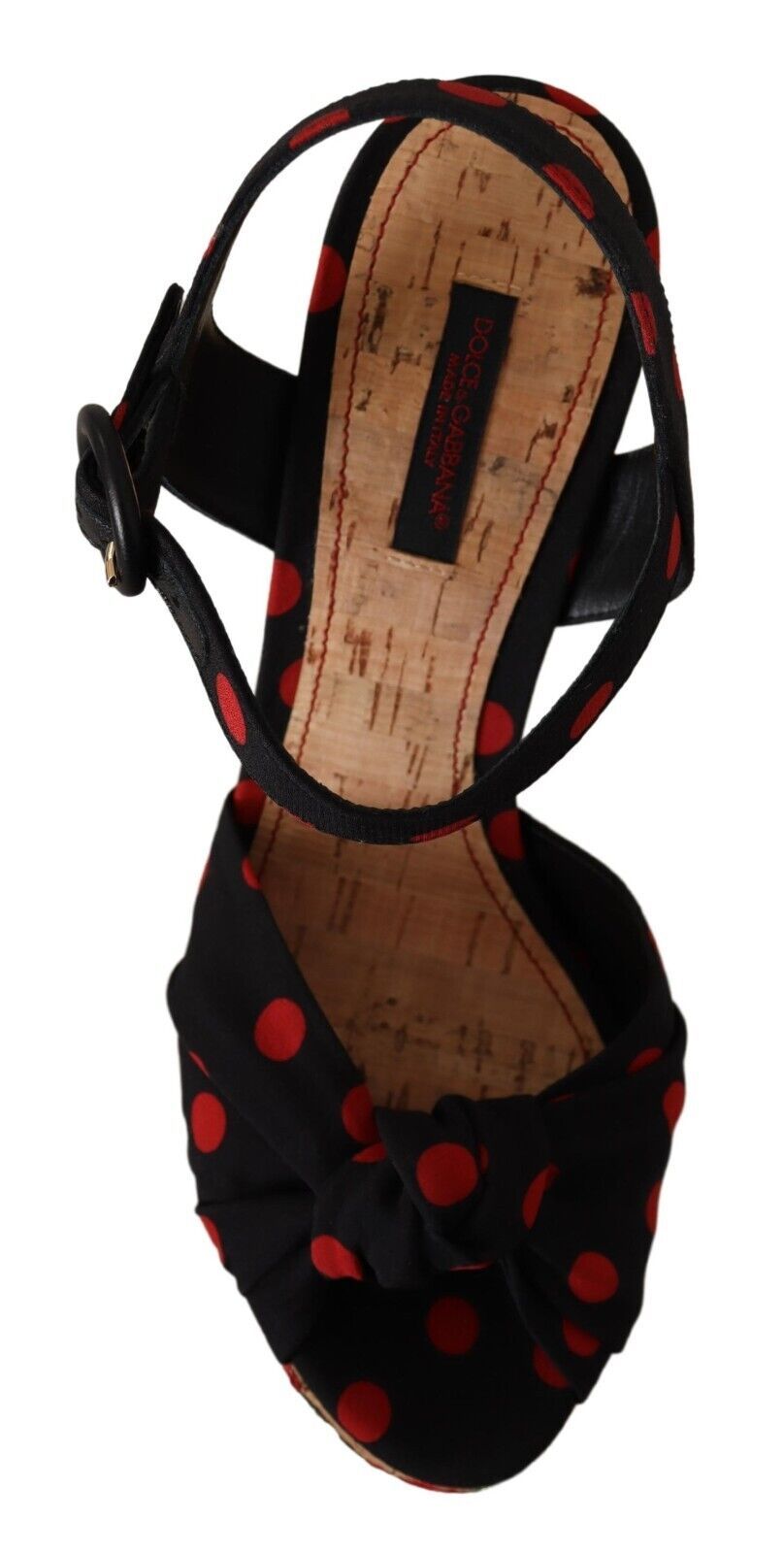 Dolce &amp; Gabbana Multicolor Platform Wedges Sandals Charmeuse Shoes