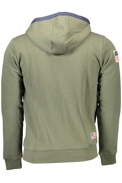 US POLO ASSN. Grüner Baumwollpullover für Herren
