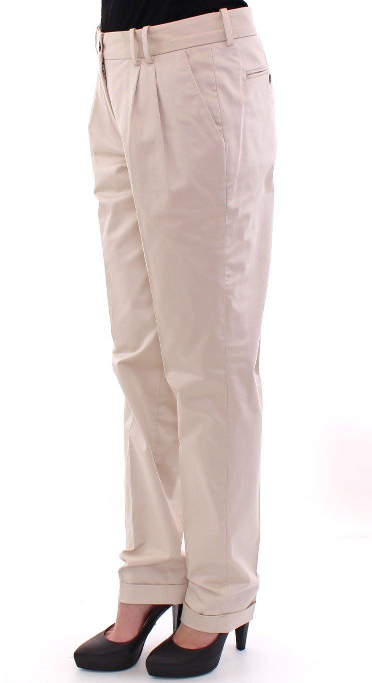 Dolce &amp; Gabbana Beige Chinos aus Baumwolle