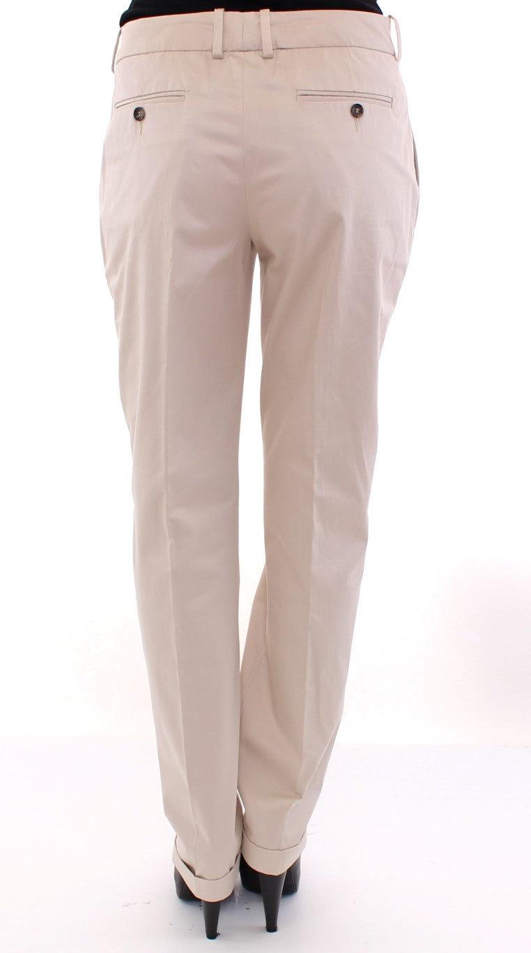 Dolce &amp; Gabbana Beige Chinos aus Baumwolle