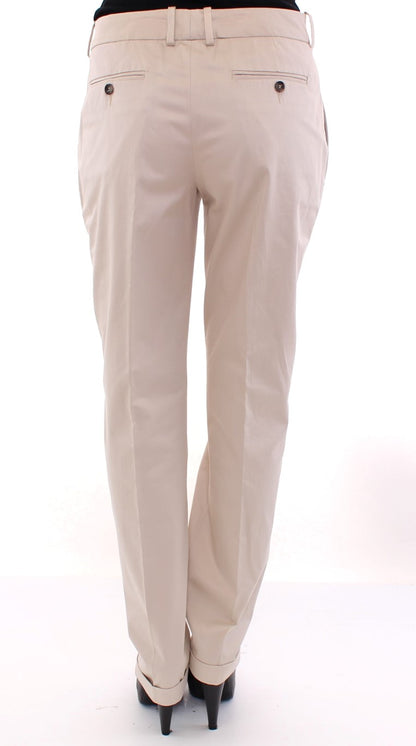 Dolce &amp; Gabbana Beige Chinos aus Baumwolle