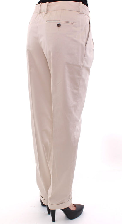 Dolce &amp; Gabbana Beige Chinos aus Baumwolle