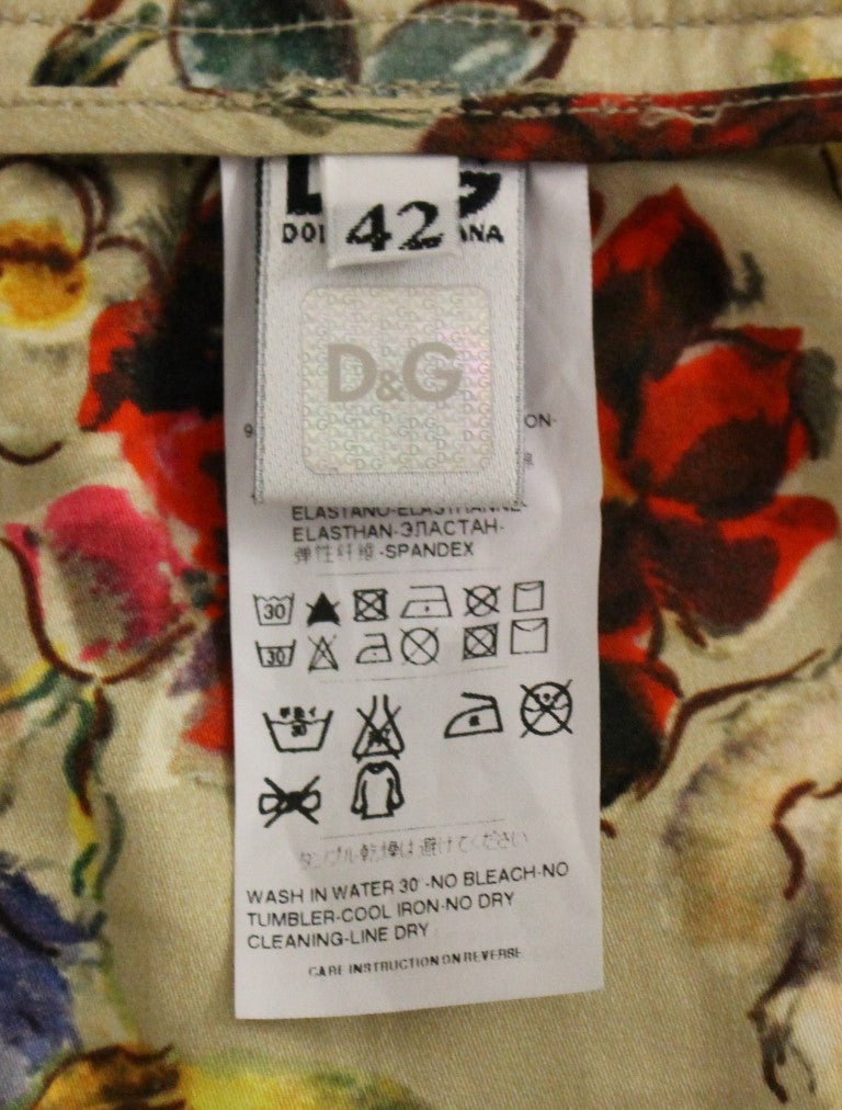 Dolce &amp; Gabbana Beige Chinos aus Baumwolle