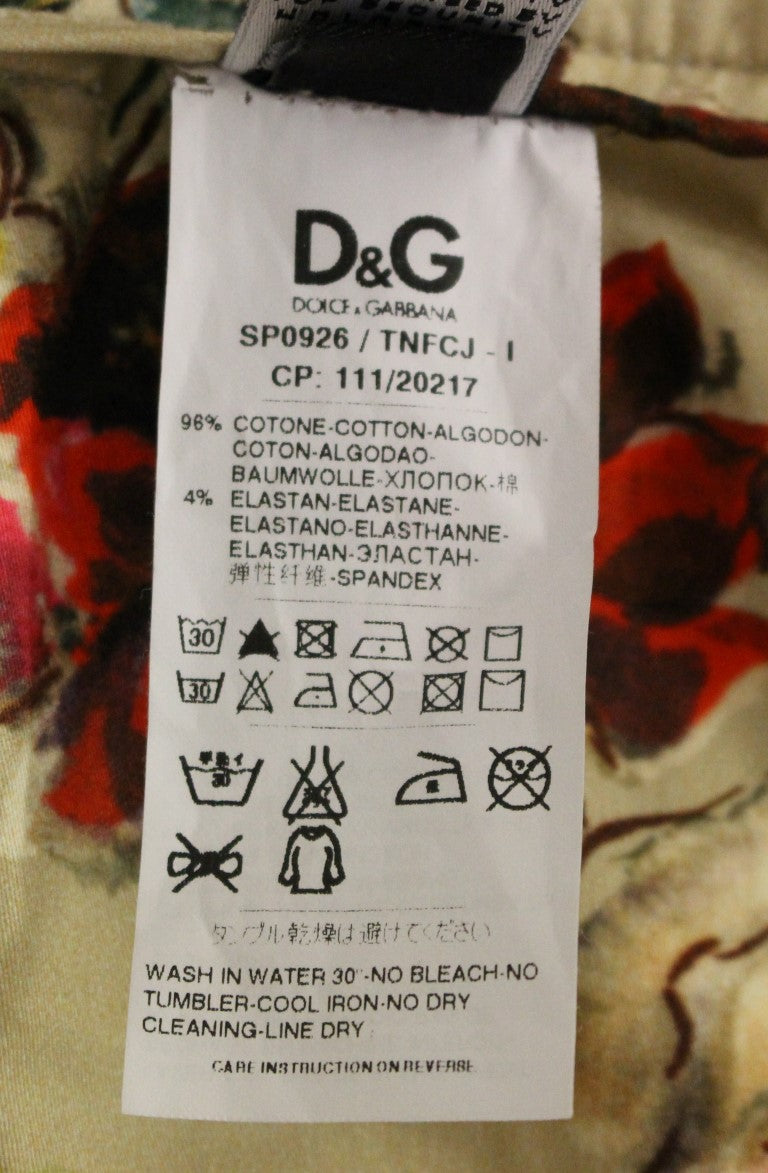 Dolce &amp; Gabbana Beige Chinos aus Baumwolle