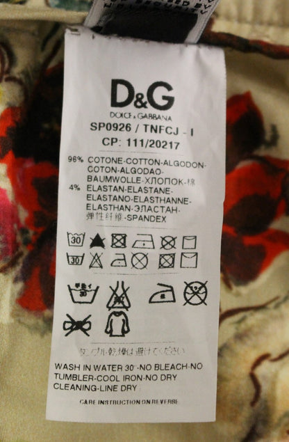 Dolce &amp; Gabbana Beige Chinos aus Baumwolle