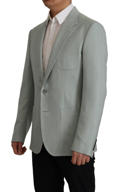Dolce &amp; Gabbana Hellgrüner Blazer aus Kaschmirseide