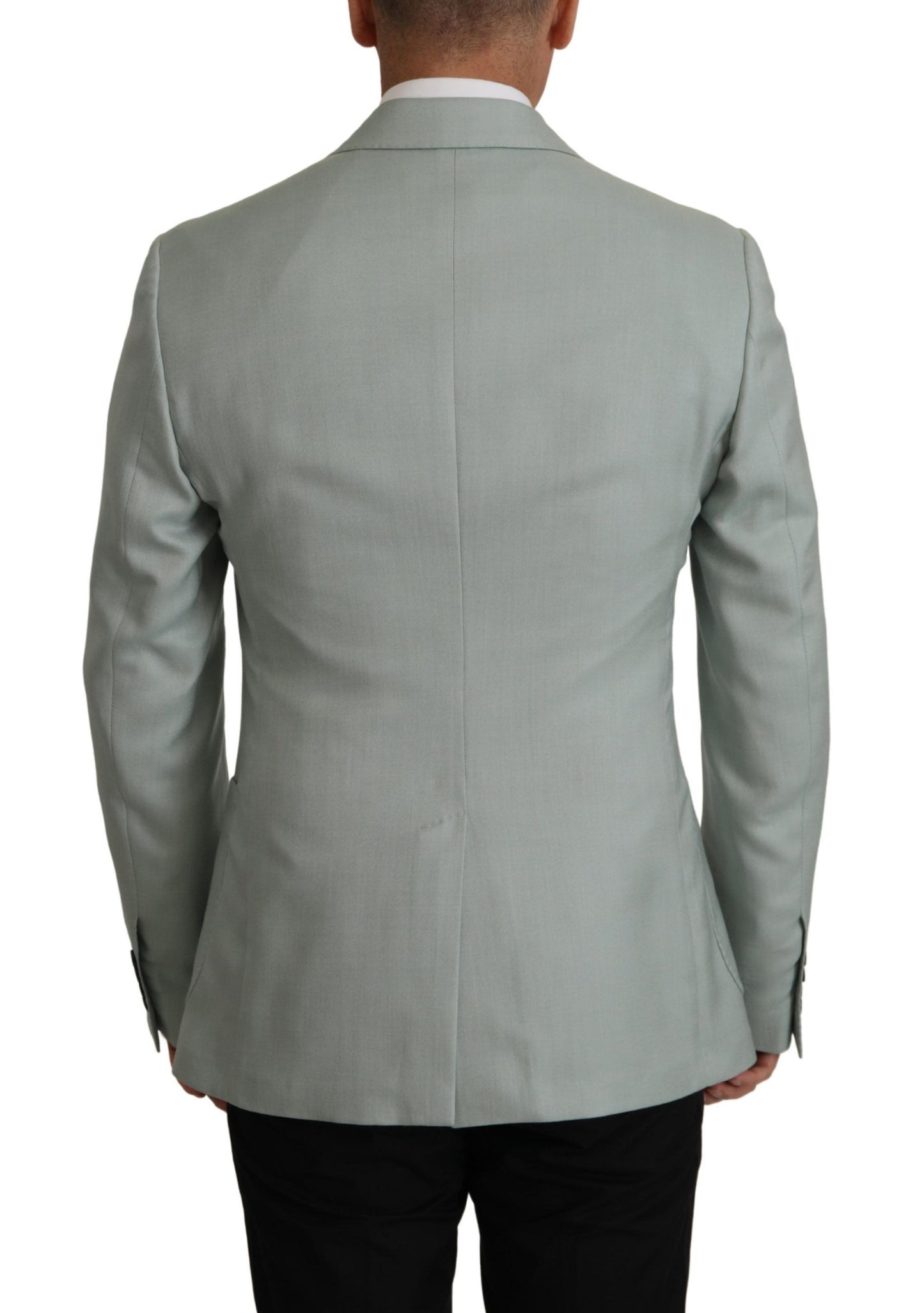 Dolce &amp; Gabbana Hellgrüner Blazer aus Kaschmirseide