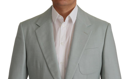Dolce &amp; Gabbana Hellgrüner Blazer aus Kaschmirseide