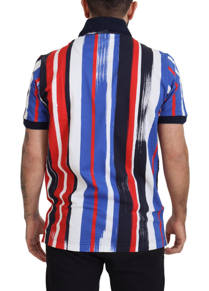 Dolce &amp; Gabbana – Mehrfarbiges Poloshirt aus Baumwolle