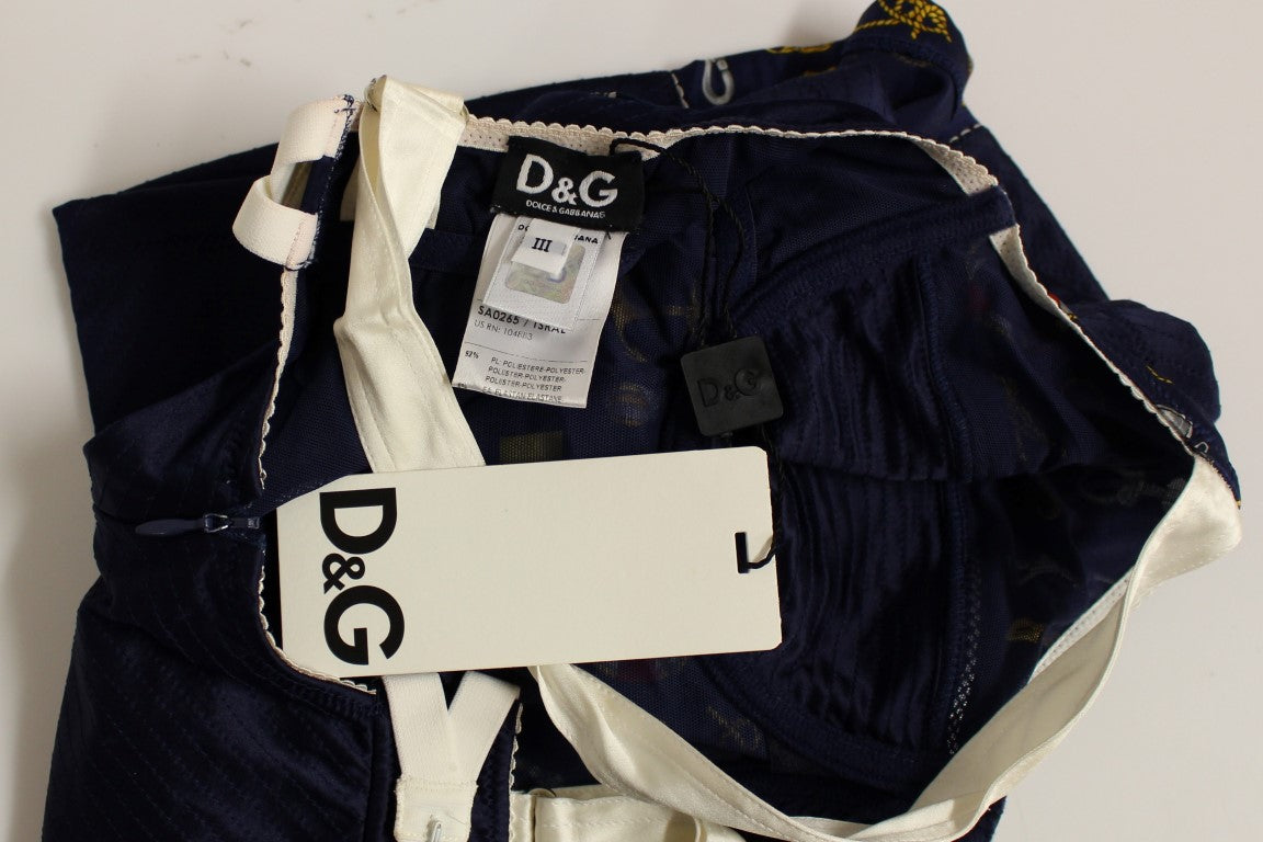 Dolce &amp; Gabbana Blaues Tanktop mit Matrosenmotiv