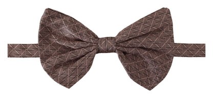 Dolce &amp; Gabbana – Verstellbare Papillon-Fliege mit grauem Fantasy-Print
