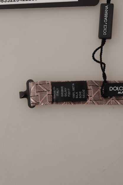 Dolce &amp; Gabbana – Verstellbare Papillon-Fliege mit grauem Fantasy-Print