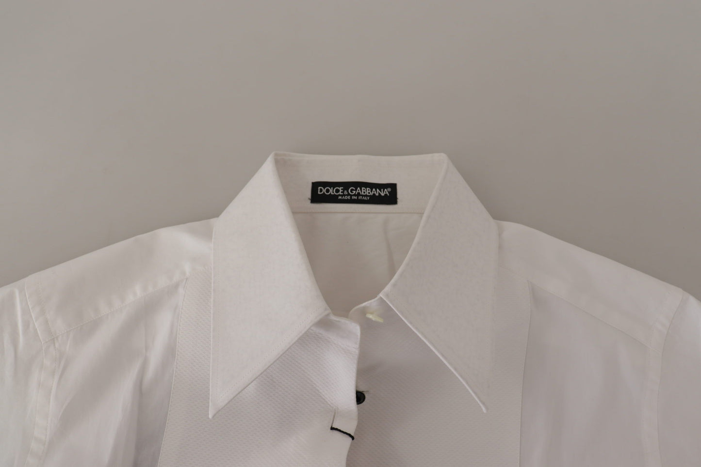 Dolce &amp; Gabbana White Sleeveless Tuxedo Formal Blouse Top