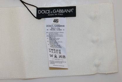 Dolce &amp; Gabbana – breiter Laufsteggürtel aus Messing mit weißem Kristall